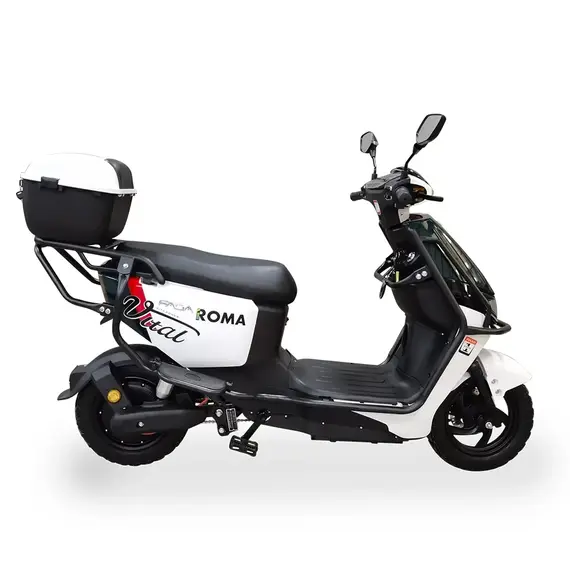 Электрический скутер Fada Roma 1200W (Бело-Черный), фото , изображение 4