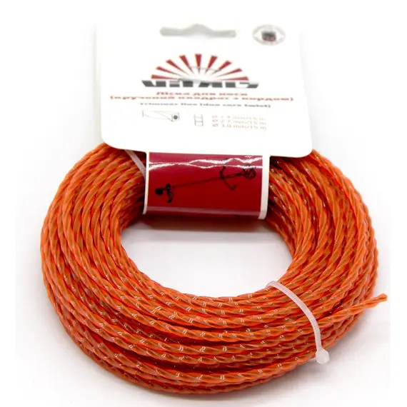 Волосінь для мотокоси Vitals 2,4 "з сердечником", 15м, image 