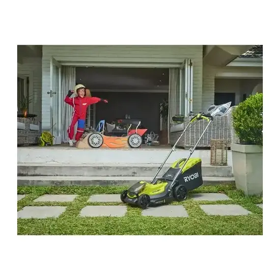 Газонокосилка аккумуляторная Ryobi OLM1833B, 18В ONE+, 33см, 35л, 8.1кг, 25-65мм, (без АКБ и ЗУ), фото , изображение 7