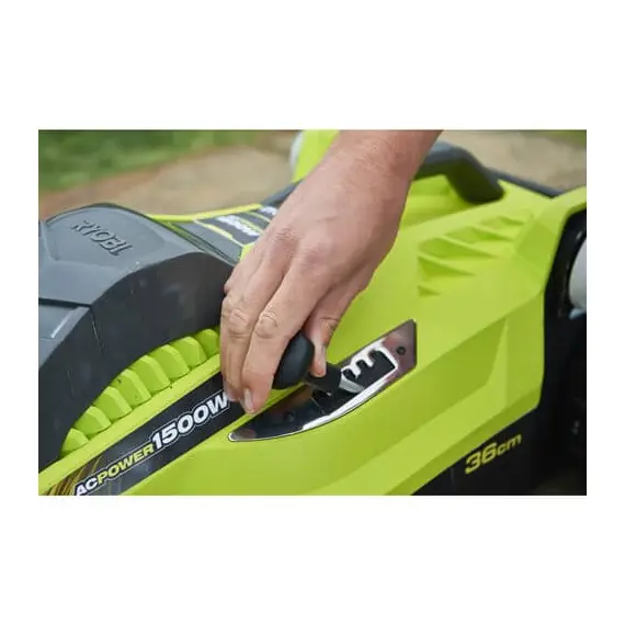 Газонокосилка Ryobi RLM15E36H, 1500Вт, 36см, 45л, 11.5кг, 20-70 мм, EasyEdge, фото , изображение 4
