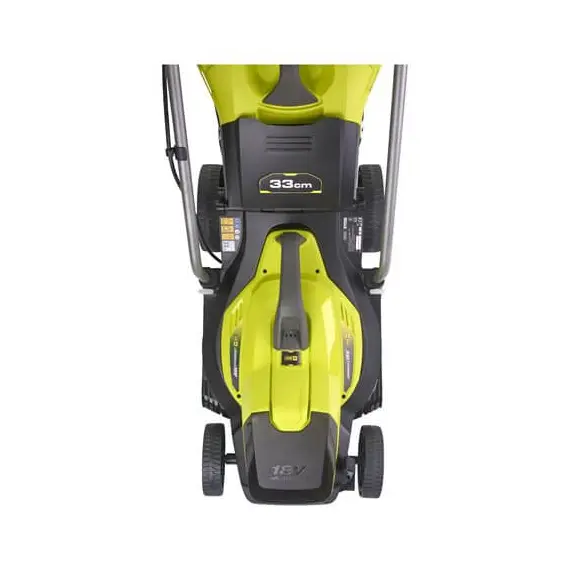 Газонокосилка аккумуляторная Ryobi RLM18X33B-40, 18В ONE+, 1х4Ач, 33см, 35л, 8.7кг, 25-65мм, фото , изображение 5
