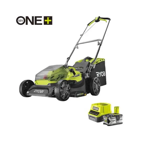 Газонокосилка аккумуляторная Ryobi RY18LMX40B-0, 18В ONE+, 40см, 40л, 18.2кг, 25-70мм, бесщеточный, мульчирование, до 400м2 (без АКБ и ЗУ), фото 