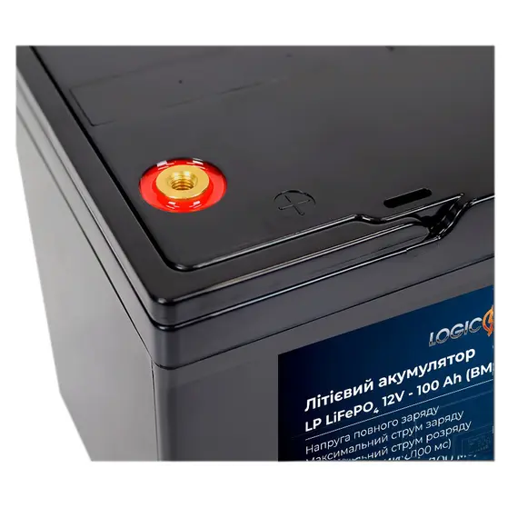 Акумулятор для ДБЖ LogicPower LiFePO4 12V-100 Ah BMS 80A/40A (LP19641), image _ab__is.image_number.default