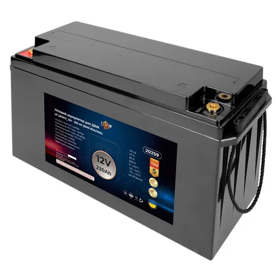 Акумулятор для ДБЖ LogicPower LiFePO4 12V-230 Ah BMS 80A/40A (LP20259), image _ab__is.image_number.default