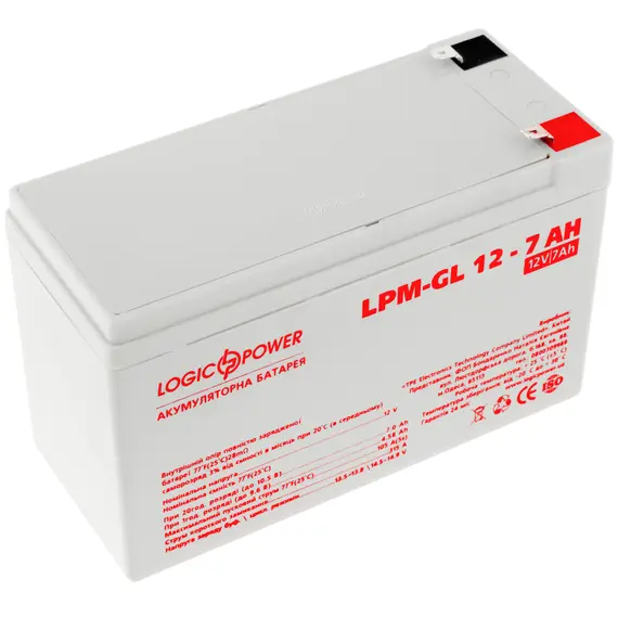 Акумулятор гелевий Logicpower LPM-GL 12 - 7 AH, image 