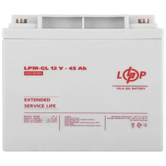 Акумулятор гелевий Logicpower LPM-GL 12V - 45 Ah, image _ab__is.image_number.default