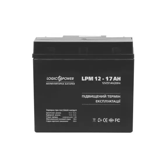 
Аккумулятор Logicpower AGM LPM 12 - 17 AH
, фото , изображение 2