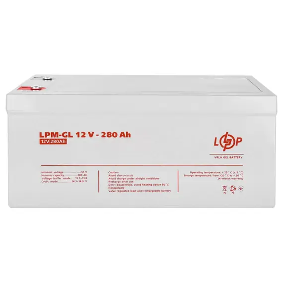 Акумулятор гелевий Logicpower LPM-GL 12V - 280 Ah, image _ab__is.image_number.default
