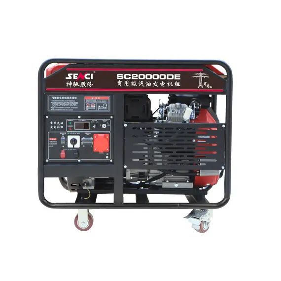 Генераторна установка Senci SC20000DE бензин 18кВт 230В/400В ел.старт, колеса, image _ab__is.image_number.default