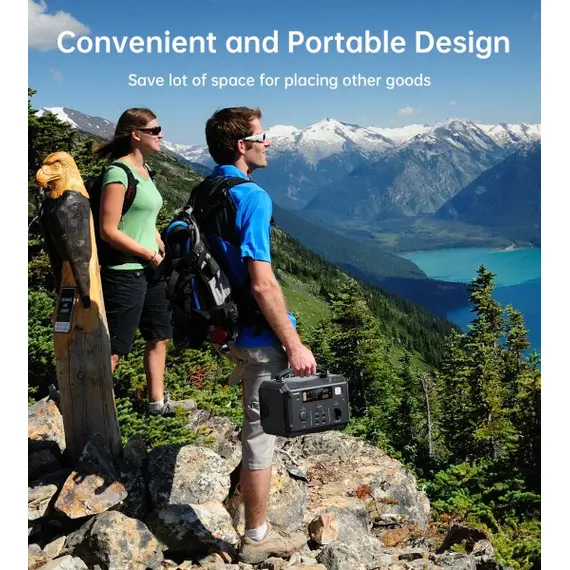 Портативна зарядна станція Choetech BS004-EU-BK, 500 Вт, 484Вт/час, Li-Ion (літій-іонний), image _ab__is.image_number.default