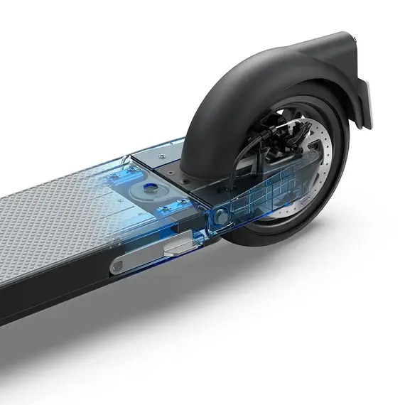 Электросамокат OKAI ES20-NEON 9", 300 (600)W, 9.8Ah, 40km, 25km\h, 20%, NFC, App, Black (ES20-B), фото , изображение 7