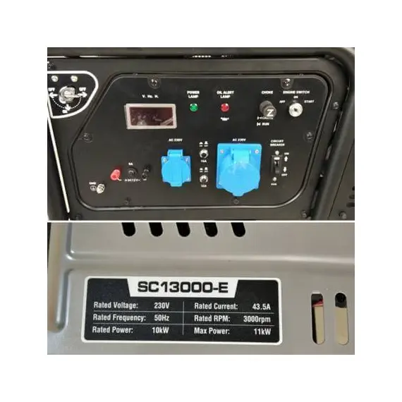 Бензиновый генератор Senci SC 13000 - E, фото , изображение 7