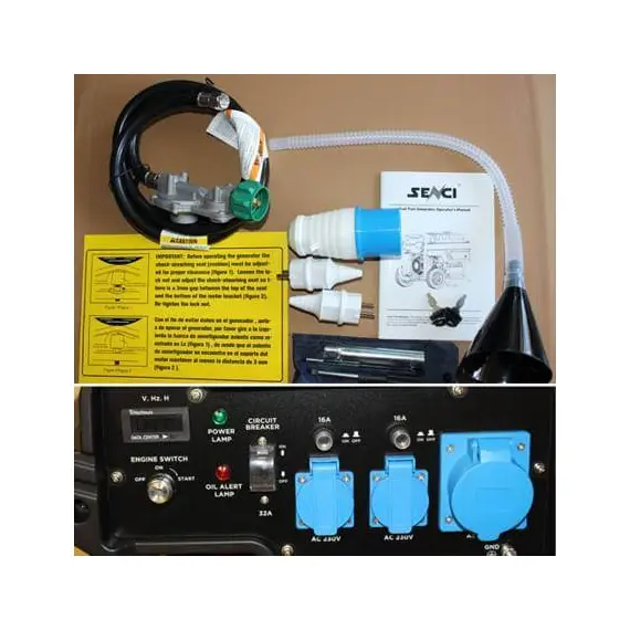 Генератор двухтопливный Senci SC 12000ED (газ, бензин), фото , изображение 7