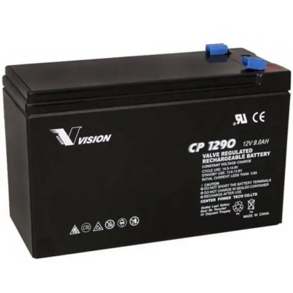 Аккумуляторная батарея Vision CP, 12V, 9Ah, AGM, фото , изображение 2