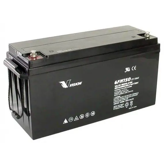 Аккумуляторная батарея Vision FM, 12V, 150Ah, AGM, фото , изображение 2