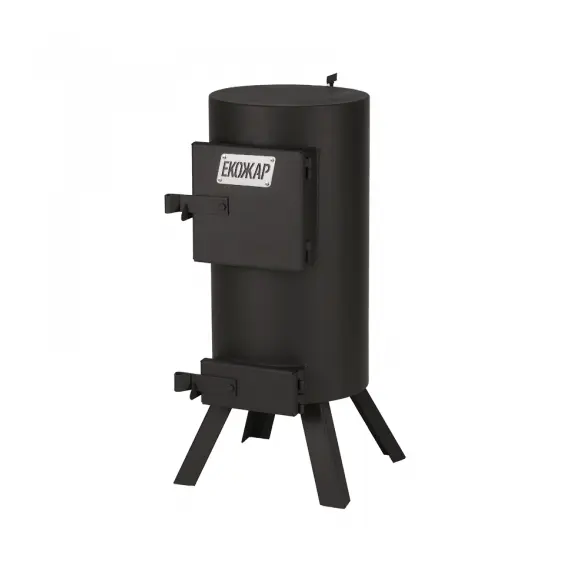 Дров'яна піч опалювальна Екожар Про 150 з варильною поверхнею, image 