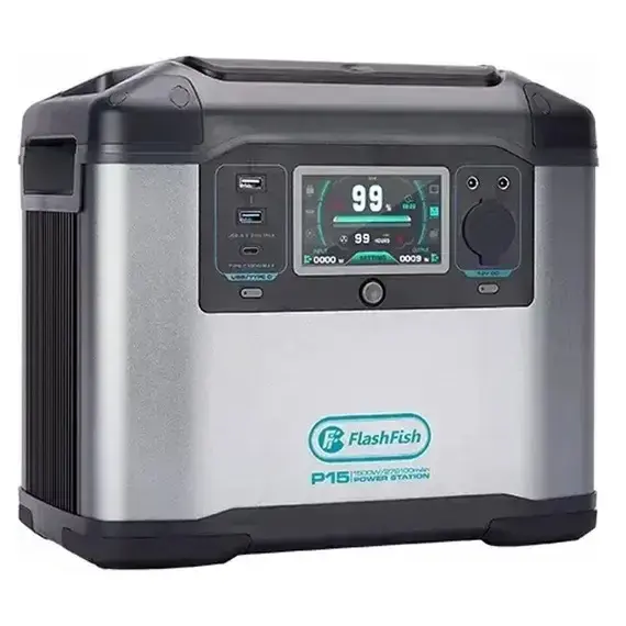 Портативна зарядна станція FlashFish P15 (1500W) 1000Вт/год, 1500 Вт, 1008Вт/час, Li-Ion (літій-іонний), image 