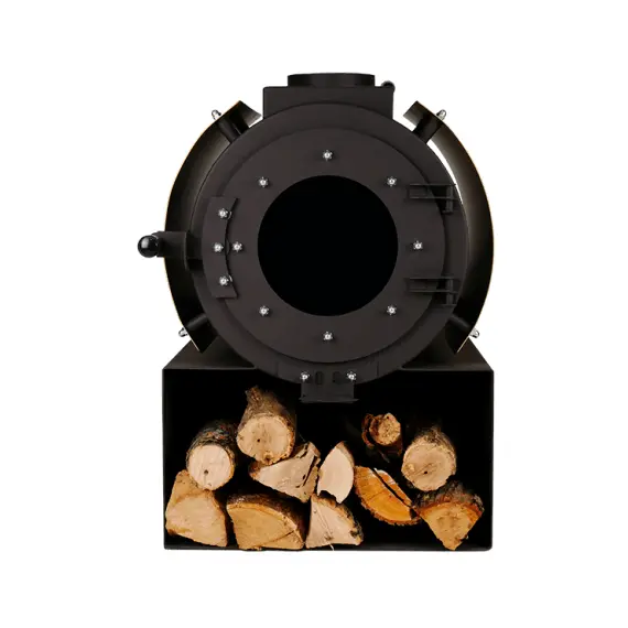 Печь отопительная Экожар DS Classic с кожухом золото, фото , изображение 4