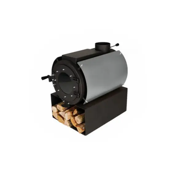 Піч опалювальна Екожар DS Classic з варильною поверхнею + кожух срібний, image 