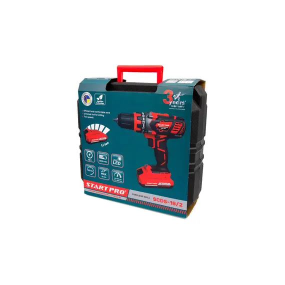 Шуруповерт аккумуляторный START PRO SCD5-18/2 (2 аккум.), фото , изображение 12