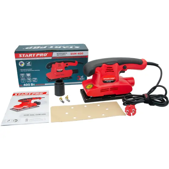 Шлифмашина вибрационная START PRO SVM-400, фото , изображение 10