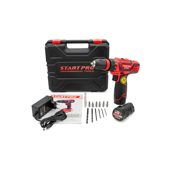 Шуруповерт аккумуляторный START PRO SCD6-12/2 DFR, фото , изображение 14