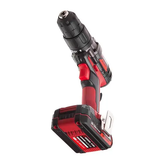 Дриль-шурупокрут акумуляторний INTERTOOL WT-0328 20 В, 35 Nm, 0-400/0-1500 об/хв, 0,8-10 мм, літій-іон, 2x2.0 Ач, ЗП, кейс, image _ab__is.image_number.default