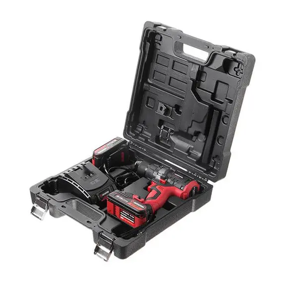 Дриль-шурупокрут акумуляторний  INTERTOOL WT-0331 з безщітковим двигуном 20 В, 50 Nm, 0-400/0-1500 об/хв, 1,5-13 мм, літій-іон, 2x2.0 Ач, ЗП, кейс, image _ab__is.image_number.default