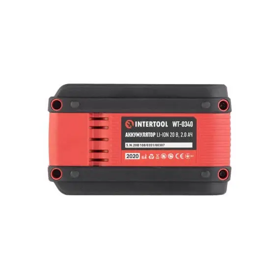 Акумулятор Intertool WT-0340 20 В, літій-іон, 2.0 Ач, індикатор рівня заряду, image _ab__is.image_number.default