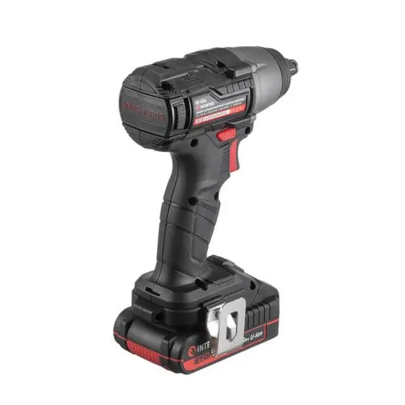 Гайковерт ударный аккумуляторный INTERTOOL WT-0364 с бесщеточным двигателем 20 В, 300 Нм, 0-2500 об/мин, 0-3000 уд/мин, 1/2", Li-ion, 2.0 Ач, ЗУ 2 А, кейс, фото , изображение 4