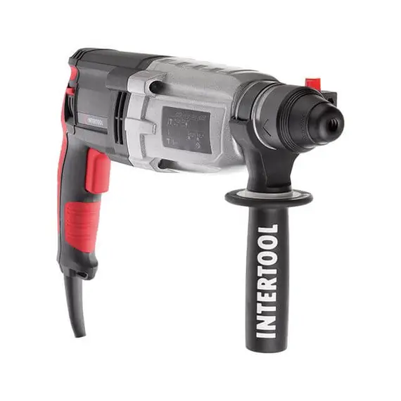 Перфоратор INTERTOOL WT-0172 1000 Вт, 3.2 Дж, 0-1300 об/хв, 0-5100 уд/хв, 3 режими, металевий корпус редуктора, image _ab__is.image_number.default