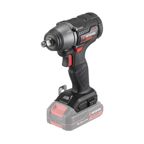 Гайкокрут ударний акумуляторний INTERTOOL WT-9364 з безщітковим двигуном 20 В, 300 Nm, 0-2500 об/хв, 0-3000 уд/хв, 1/2", без ЗП та АКБ, image 