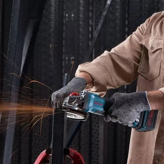 Угловая шлифовальная машина Ronix 8901K аккумуляторная 20В, 4Ач х 2, фото , изображение 13