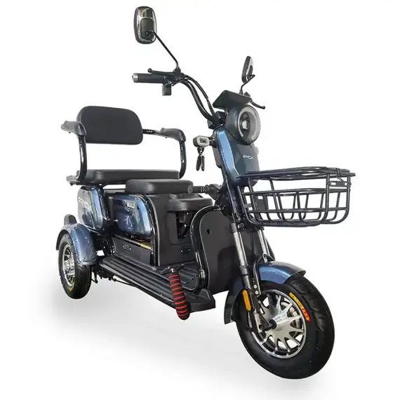 Электротрайк FADA BULLi (трехколесный электроскутер) Фиолетовый, фото , изображение 5