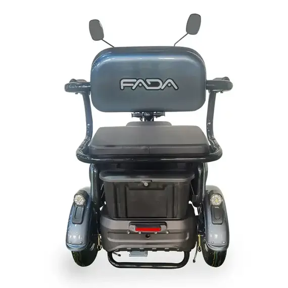 Электротрайк FADA BULLi (трехколесный электроскутер) Фиолетовый, фото , изображение 8