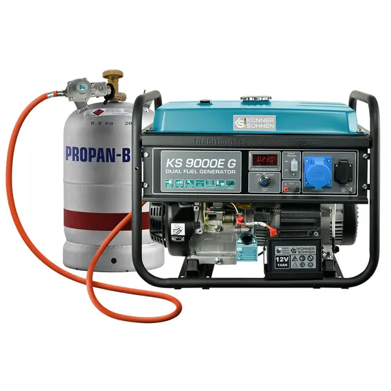 Генератор бензиновый Könner&Söhnen KS 9000E G (газ, бензин), фото 