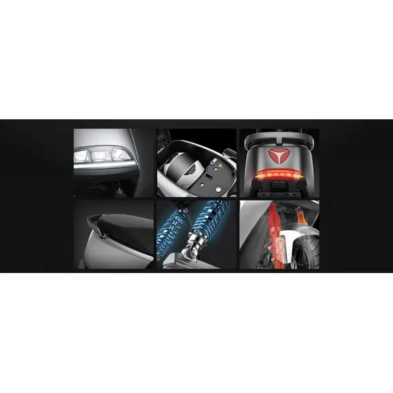 Електроскутер  YADEA G5 2300W, 60V32AH lithium, Блакитний, image _ab__is.image_number.default