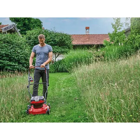Газонокосарка акумуляторна Einhell GE-CM 36/48 Li M - Solo PXC 36 В (2х18) без травозбірника (без АКБ і ЗП), image _ab__is.image_number.default