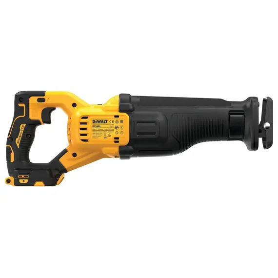 Пила сабельная аккумуляторная DeWALT DCS386NT, 18В XR Li-lon, 0 - 3000 ход/мин, величина хода 28.6 мм, вес 3.5 кг, без аккумуляторов и ЗУ, TSTAK, фото , изображение 3