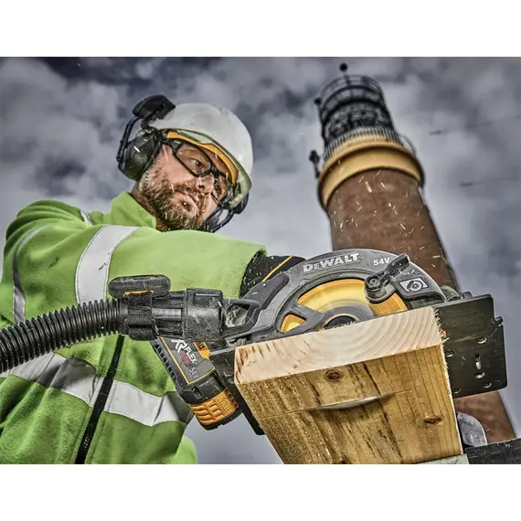Пилка дискова акумуляторна DeWALT DCS578X2, 54В XR FLEXVOLT Li-lon 3 Аг, диск 190х30 мм, у валізі TSTAK, image _ab__is.image_number.default