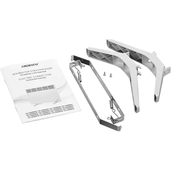 Конвектор електричний ARDESTO CH-1000MCW, 1000 Вт, 10 м2, закритий нагріваючий елемент, IP24, механічне керування, білий, image _ab__is.image_number.default