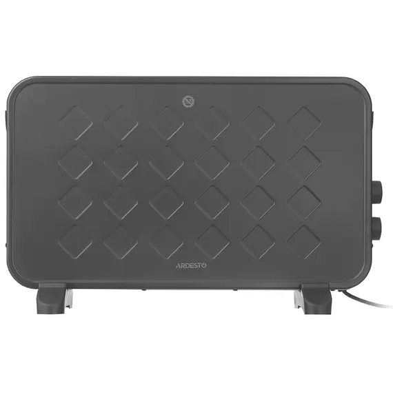 Конвектор ARDESTO CHH-2000MBR, 20м2, 2000Вт, механическое управление, открытый нагревательный элемент, черный, фото , изображение 3