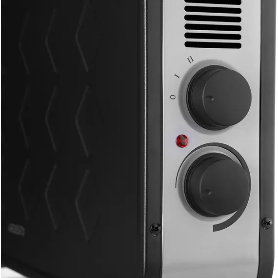 Конвектор ARDESTO CHH-2000MBR, 20м2, 2000Вт, механическое управление, открытый нагревательный элемент, черный, фото , изображение 6