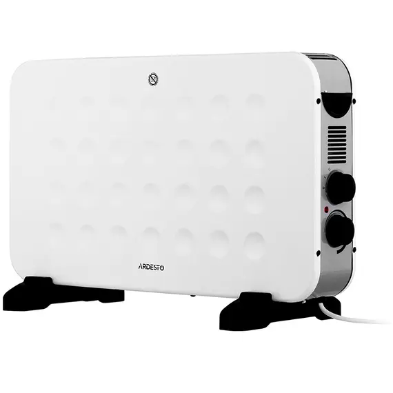 Конвектор ARDESTO CHH-2000MWC, 20м2, 2000Вт, механическое управление, открытый нагревательный элемент, белый, фото 