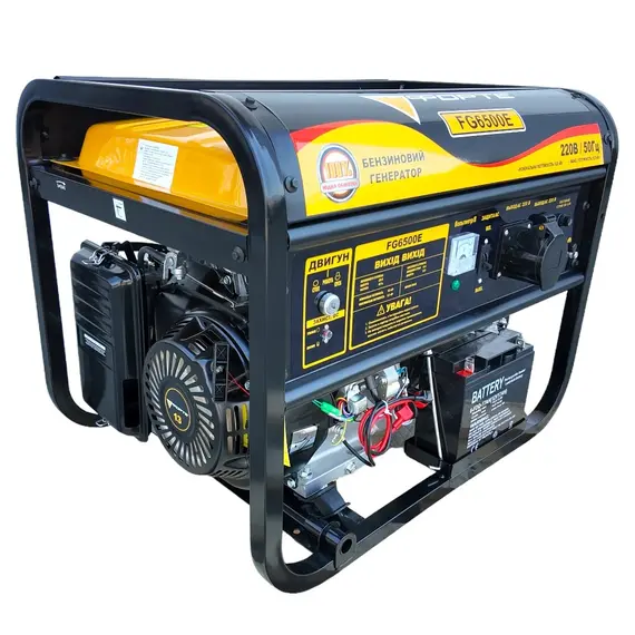 Бензиновий генератор Forte FG6500E, image 