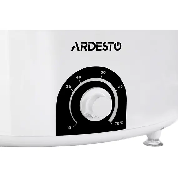 Сушарка для продуктів Ardesto FDB-5385, 520Вт, піддонів -5x4см, діаметр-38,5см, регулятор температури, пластик , білий, image _ab__is.image_number.default
