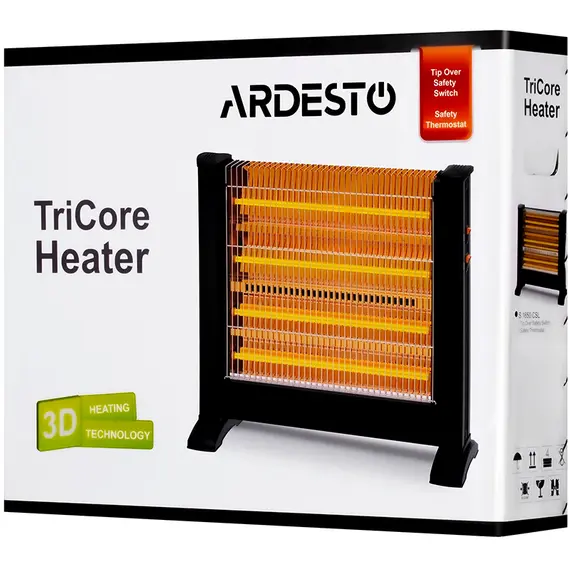 Обігрівач інфрачервоний ARDESTO IHS-2200 кварцевий, 22м2, 2200Вт, механічне управління, підлоговий, чорний, image _ab__is.image_number.default