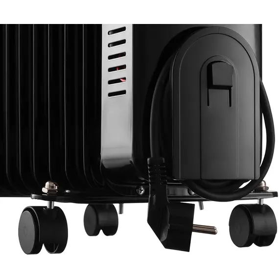 Обогреватель масляный ARDESTO OFH-E09X2, 20м2, 2000Вт, электронное управление, 9 секций, пульт ДУ, черный, фото , изображение 9