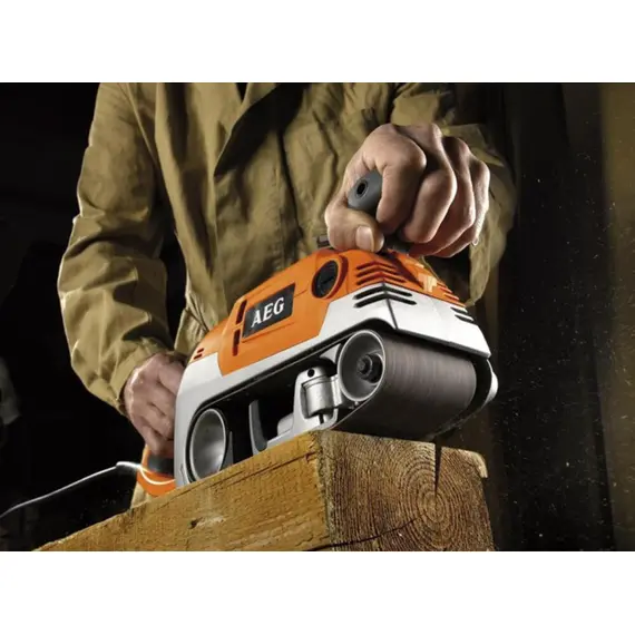 Шлифмашина ленточная AEG HBS1000E, 1010Вт, фото , изображение 6