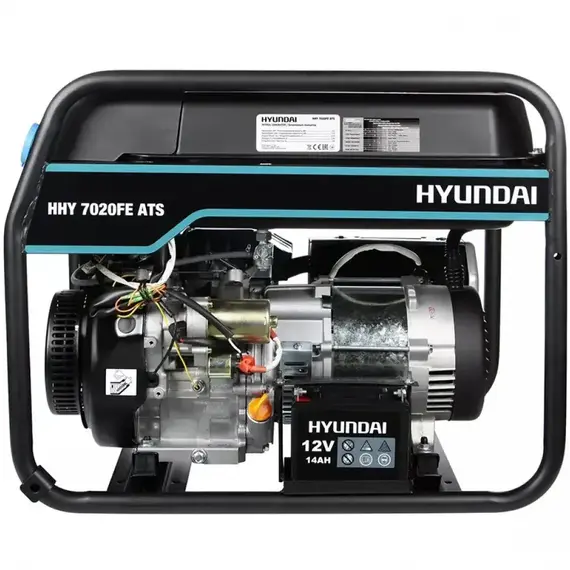 Генератор Hyundai HHY 7020FE- ATS, однофазный (230 В), 5.5 кВт, фото , изображение 4